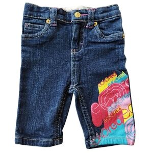 2010s Ecko Red Denim Girls Graffiti Denim 12 Months